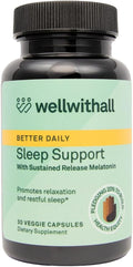 Sleep Support with Sustained-Release Melatonin | Includes L-Theanine and Ashwagandha | Promotes Relaxation and Sleep Quality | Supports Stress Management | Use Before Bedtime | 30 Capsules