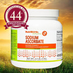 NutriBiotic - Sodium Ascorbate Buffered Vitamin C Powder, 2.2 Lb | Vegan, Non-Acidic & Easier on Digestion Than Ascorbic Acid | Essential Immune Support & Antioxidant Supplement | Gluten & GMO Free