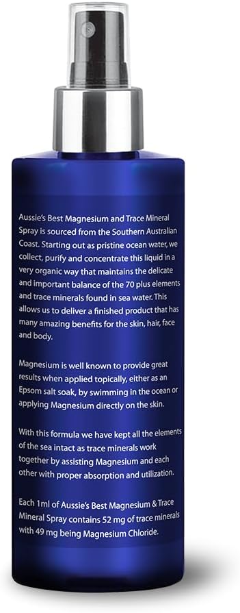 Aussie Trace Minerals - Magnesium & Trace Mineral Spray with Over 70 Trace Minerals.