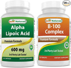Best Naturals Alpha Lipoic Acid 600 mg & B-100 Complex