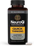 LifeSeasons NeuroQ - Quick Thinking Supplement Pills - Boosts Alertness + Supports Mental Focus - L-Theanine Caffeine L-Tyrosine & Beta-Alanine (60 Capsules)