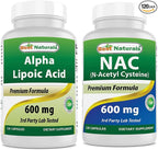 Best Naturals Alpha Lipoic Acid 600 mg & NAC 600 mg