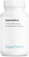 Supersmart - Spermidine 3mg per Day - Rice Starch Extract Supplement | Non-GMO & Gluten Free - 60 Vegetarian Capsules