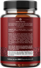 Natures Craft Red Yeast Rice with CoQ10 Supplement - Advanced Healthy Heart & Healthy Cholesterol Levels Formula for Men & Women - Red Yeast Rice Capsules with 1200 mg per Serving and CoQ10-120 Count