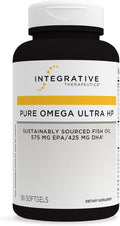 Integrative Therapeutics Pure Omega Ultra HP 1392 mg - Omega-3 Fish Oil Supplement with Essential Fatty Acids - Heart Health Support* - Gluten-Free & Dairy-Free - 90 Count (90 Servings)