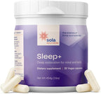 Sleep Aid Without Melatonin - Non Habit Forming Natural Sleep Support - Magnesium, L-Theanine, Apigenin - Stay Asleep and Wake Refreshed