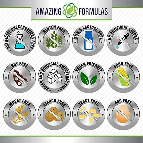 Amazing Formulas Vitamin C Supplement | 1000 Mg | Veggie Capsules | Non-GMO | Gluten-Free | Made in USA (100 Count, 1 Pack)