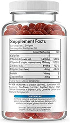 Eye Vitamins - AREDS 2 Based Formula - Eye Vitamin with Lutein & Zeaxanthin for Macular Health - Vision Supplements for Adults - 180 Softgels Support & Care for Eyes - Made in USA