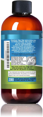 NutriNoche Colloidal Silver Liquid - Premium Silver for Immune Support - Organic Plata Coloidal para Tomar - 99.99% Ultra Pure Nano Particles for Optimal Absorption - 30 ppm 8 oz