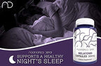 Melatonin Capsules | 300mcg | 120 Pills | Supports Healthy Sleep Cycles | Promotes Relaxation | Natural Sleep Aid Supplement