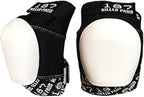 187 Killer Pads Pro Knee Pad, Black, Junior (Black/White, Medium)