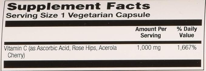 Solaray, Vitamin C 1000Mg Timed Release Capsules, 100 Count