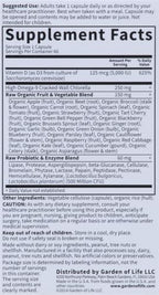 Garden of Life Vitamin D3 5000 IU, Raw Whole Food Supplements with Chlorella, Fruit, Veggies & Probiotics for Bone & Immune Health, 60 Vegetarian Capsules (Pack of 6)