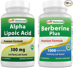 Best Naturals Alpha Lipoic Acid 300 mg & Berberine Plus 1000 mg