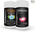 Intelligent Labs 2-in-1 Bundle of Kids’ Probiotics with Hydrolyzed Guar Gum and FOS + Women’s Probiotics (UTI Formula with Cranberry & D-Mannose), No Refrigeration Required, 2 Months Supply Per Bottle