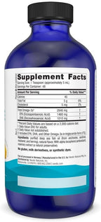 Nordic Naturals Ultimate Omega Liquid, Lemon Flavor - 8 oz - 2840 mg Omega-3 - High-Potency Fish Oil Supplement with EPA & DHA - Promotes Brain & Heart Health - Non-GMO - 48 Servings