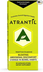 Atrantil 90 Capsules-Antioxidant Packed Polyphenol for Bloating and Gas Relief, Abdominal Discomfort, Constipation, Diarrhea, Postbiotic, Change in Bowel Habits and Everyday Digestive Health.