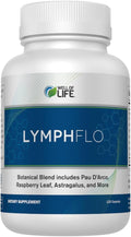 LymphFlo: Herbal Support for Detox, Immunity & Well-Being. Formulated with PAU d’Arco, Cleavers & Red Peony Root in 1100mg, 180 V-Capsules to Optimize Lymphatic Function, Enhance Vitality