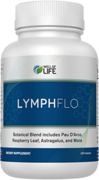 LymphFlo: Herbal Support for Detox, Immunity & Well-Being. Formulated with PAU d’Arco, Cleavers & Red Peony Root in 1100mg, 180 V-Capsules to Optimize Lymphatic Function, Enhance Vitality