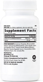 GNC Methyl B12 2500mcg Supplement, Essential for Carbohydrate Metabolism and Energy Production, 100 Servings