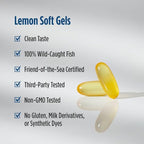 Nordic Naturals ProOmega 2000-D, Lemon Flavor - 120 Soft Gels - 2150 mg Omega-3 + 1000 IU D3 - Ultra High-Potency Fish Oil - EPA & DHA - Brain, Heart, & Immune Health - Non-GMO - 60 Servings