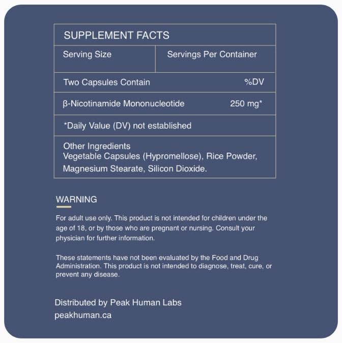 Beta-NMN | Beta Nicotinamide Mononucleotide NAD+ Precursor - Advanced Cellular Energy & Longevity - Promotes Vitality, Metabolic Function & Focus - Non-GMO, Vegan Capsules - 60 Count