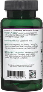 Vitanica Women's Phase I, Premenstrual Support, Vegan, 60 Capsules