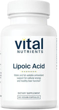 Vital Nutrients Lipoic Acid - 300mg Alpha-Lipoic Acid Antioxidant - ALA Supplement for Healthy Metabolism and Energy - Gluten, Dairy, Soy Free - Non-GMO - 60 Capsules