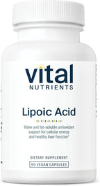 Vital Nutrients Lipoic Acid - 300mg Alpha-Lipoic Acid Antioxidant - ALA Supplement for Healthy Metabolism and Energy - Gluten, Dairy, Soy Free - Non-GMO - 60 Capsules