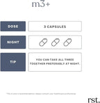 M3+ | Magnesium Supplement with Citrate, Glycinate, Malate + L-Theanine & Vitamin B6 | Sleep, Relaxation & Focus Support | 90 Capsules