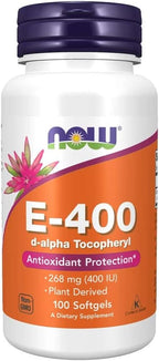 Now Foods Vitamin E-400 Mixed Tocopherols - 100 Softgels