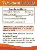 Secrets of the Tribe Coriander Seed 60 Capsules, Made with Vegetable Capsules and Coriander Dried Seed (60 Capsules)