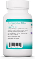 Allergy Research Group Nutricology Citrus Seed Extract Supplement - Grapefruit Seed Extract 250mg, Supports Metabolic Function, Vegetarian Capsules - 150 Count