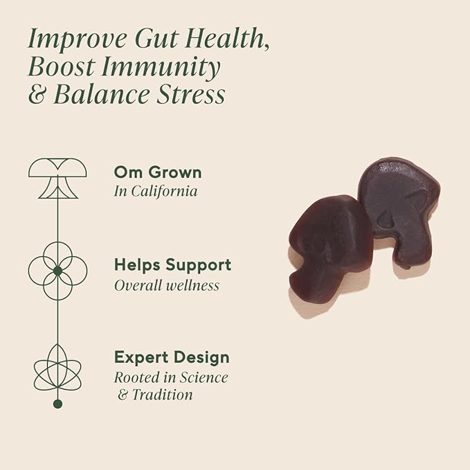 OM MUSHROOM SUPERFOOD Mushroom Gummies Variety Pack – Lion’s Mane Focus, Reishi Relax & Master Blend Multivitamin – Supports Brain, Mood, Immune & Overall Wellness – 3 Pack, 40 Count Each.