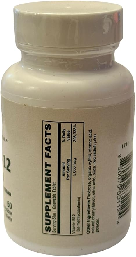 Methyl B-12 by Balterra — Energy & Nervous System Support — Methylcobalamin, 5,000 mcg, 60 Count