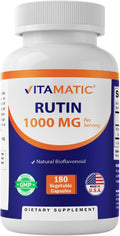 Vitamatic Rutin, 180 Vegetable Capsules (500 mg per Capsule)