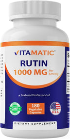Vitamatic Rutin, 180 Vegetable Capsules (500 mg per Capsule)