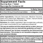 Nature's Blend Slow Iron 50 mg (160 mg) Compare to Slow Fe® 60 Tablets