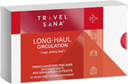Long-Haul Circulation | Reduce Swollen Legs, Ankles, Feet | Relieve Leg Discomfort from Long Flights | Travel Essentials | Pycnogenol 100 mg & Ginger Root Extract | 30 Servings (Vegan Caps)