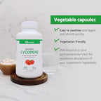 ML Naturals Natural Lycopene 30mg (Per Serving) – 240 Vegetable Capsules – from Tomato Extract – Supports Cardiovascular & Immune Health