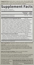 Garden of Life Vitamin Code Raw Vitamin-C, 500mg Whole Food VIT-C Capsules + Fruit & Veggie Blend & Probiotics, Supplements for Adults, Vegan, Gluten Free, 120 Capsules, (Pack of 6)