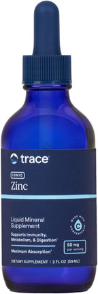 Trace Minerals Ionic Zinc - Ionic Zinc Supplement for Immune Support - Digestion, Growth & Skin Health Support - Chloride & ConcenTrace - Highly-Absorbable Drops - 2 fl oz (48 Servings)