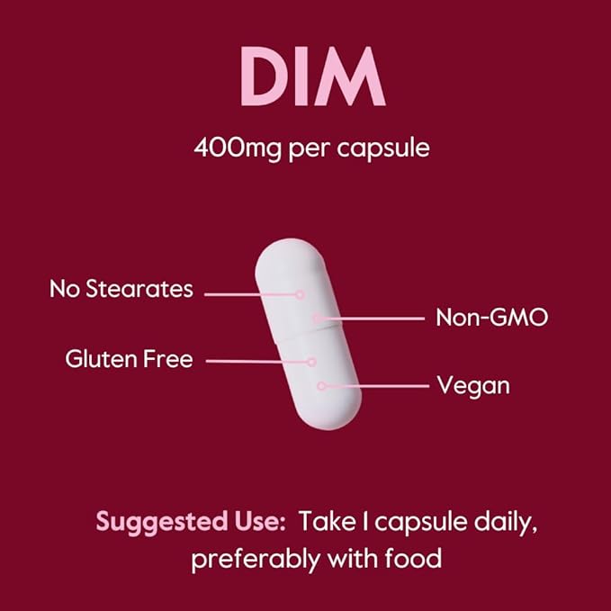 BESTVITE DIM (Diindolylmethane) 400mg with Bioperine (240 Vegetarian Capsules) (120 x 2) - No Stearates - No Gelatin - Vegan - Non GMO - Gluten Free