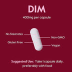 BESTVITE DIM (Diindolylmethane) 400mg with Bioperine (240 Vegetarian Capsules) (120 x 2) - No Stearates - No Gelatin - Vegan - Non GMO - Gluten Free