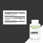 NutraBio L-Carnitine Capsules – Fat Burner for Energy, Endurance & Recovery – Boost Fat Metabolism, Support Weight Loss & Workout Performance – Amino Acid Supplement- 500mg, 90 Capsules