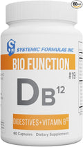 Systemic Formulas DB12 Digest VIT. B12 - Digestives + Vitamin B12. B12 Formula with Enhanced B12 Absorption.