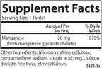 Carlson - Chelated Manganese, 20 mg - Superior Absorption, Healthy Metabolism, Bone Support & Brain Health, 250 Tablets