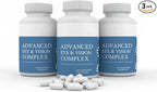 #1 Complete Research Vision Formula Advanced Eye Health Vitamin & Mineral Supplement Support w/Bilberry, Lutein, Zeaxanthin, Lycopene, Resveratrol | Eye Strain, Dry Eyes 180 caps (3 Pack)