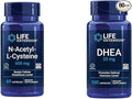 Life Extension N-Acetyl-L-Cysteine (NAC), Immune, Respiratory & DHEA 25 mg – Supplement for Hormone Balance, Immune Support, Sexual Health, Bone & Cardiovascular Health