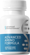 Advanced Bionutritionals – Advanced Amino Formula Tablets, Amino Acid Supplement, Build Muscle, Post Workout Recovery, Energy, Stamina, Non-GMO, Gluten Free, Dairy Free, Vegan (150 Tablets)